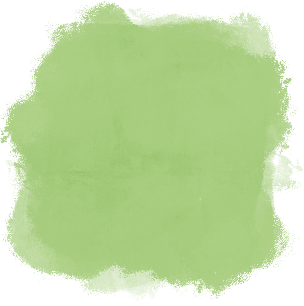 Watercolor Brushstroke Green Abstract Square